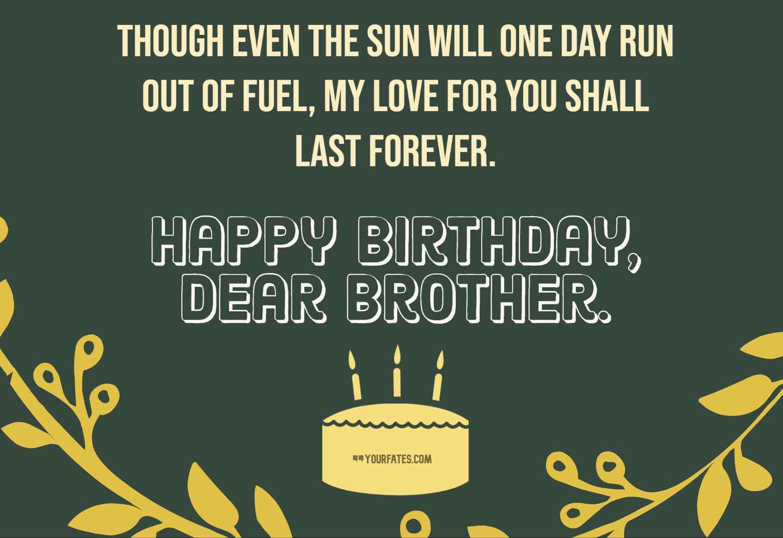 Birthday Captions For Brother